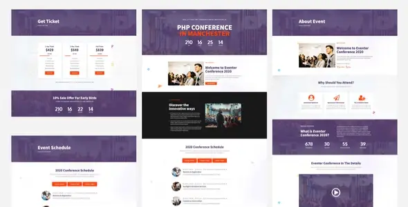 Eventer – Meetup & Conference Elementor Template Kit